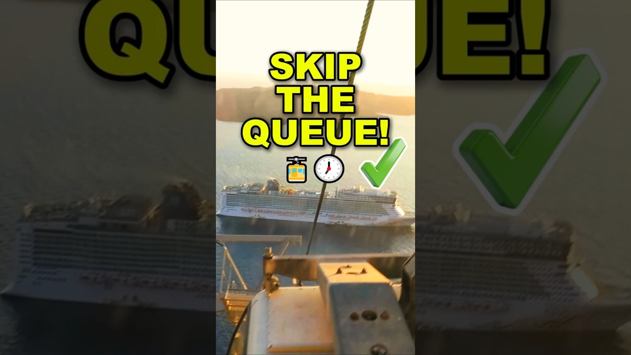 The Ultimate Santorini Cruise Hack to Beat the Massive Cable Car Lines Back to the Ship