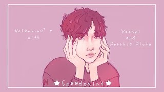 Valentine’s with Yoongi || Speedpaint sketch ✧･ﾟ: