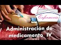 Como administrar un medicamento iv