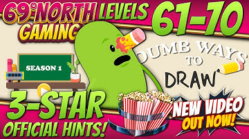 Dumb Ways To Draw | Level 61 62 63 64 65 66 67 68 69 70 | Season 1 | 3 Star | Official Hints