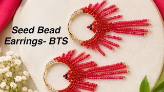 Beaded Fringe Earrings 