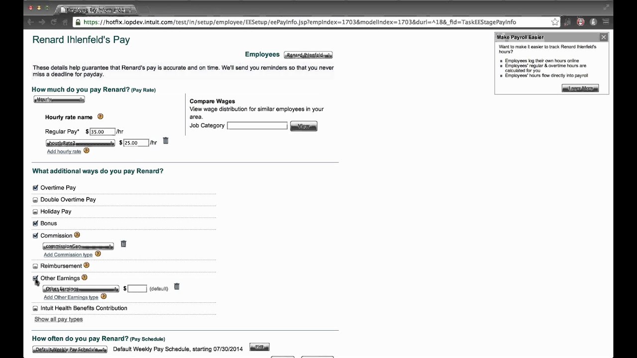 How to create a wage item in Intuit Online Payroll YouTube