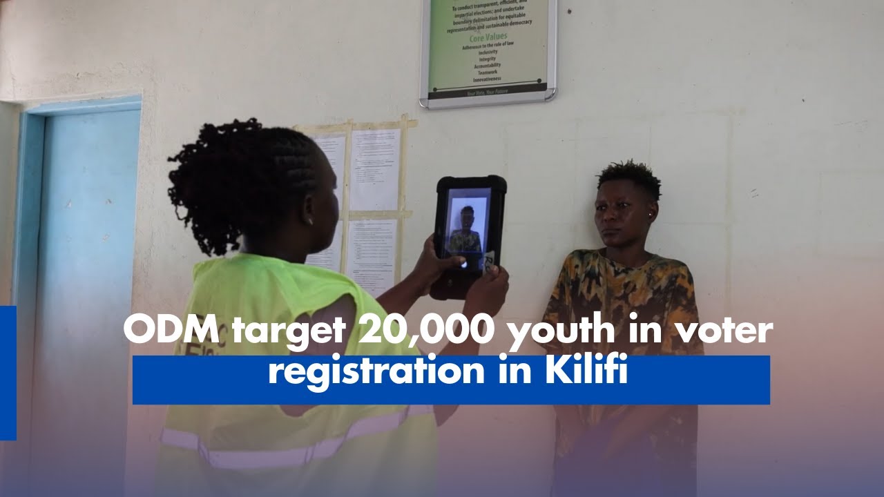ODM targets 20,000 youth in voter registration in Kilifi - YouTube