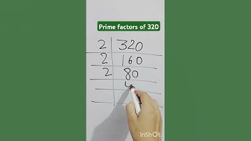 Prime factorization of 320|lcm of 320|320ka lcm#lcm #lcmbhagvidhi #lcmtricks #primefactorisation