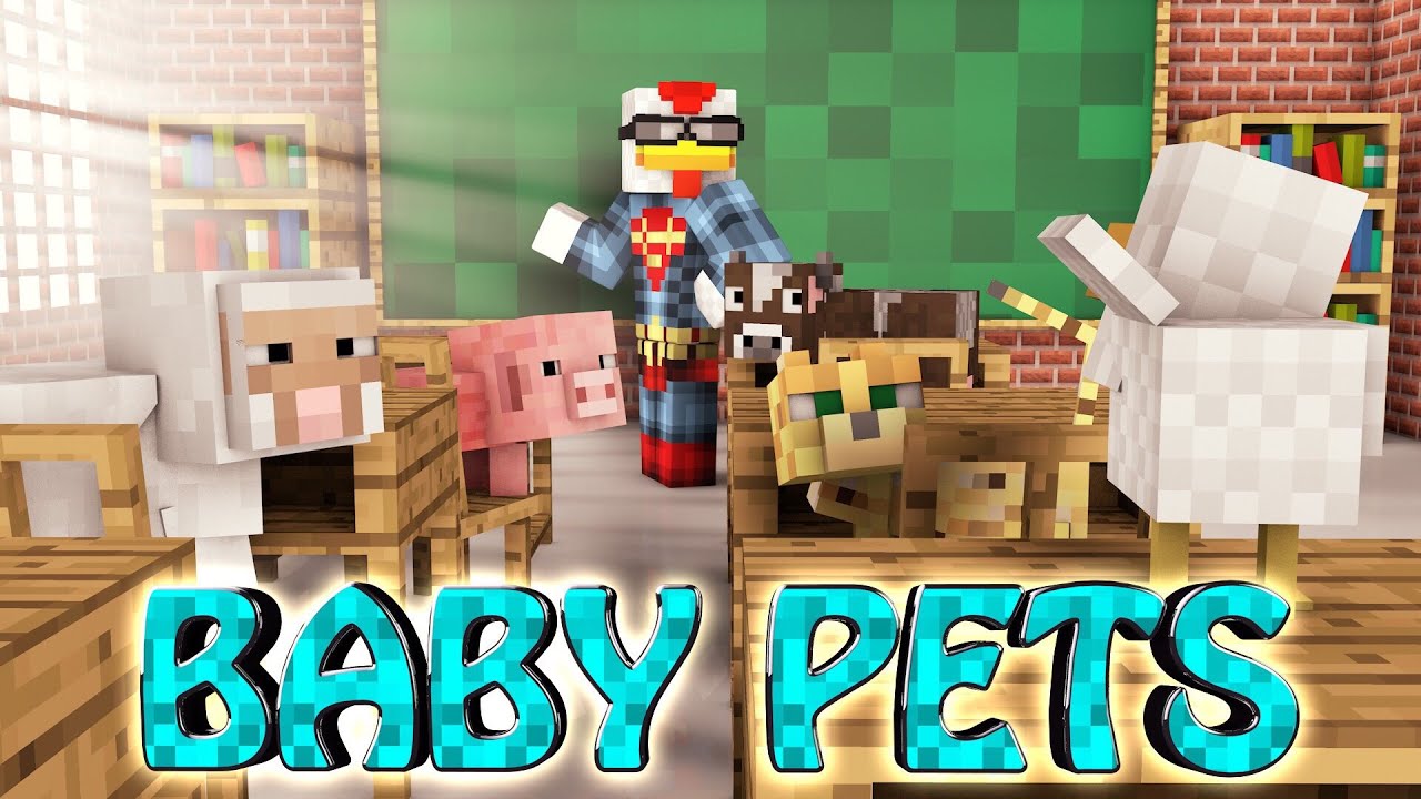 Minecraft  BABY MONSTER PETS MOD Showcase! (Puppies, Baby 