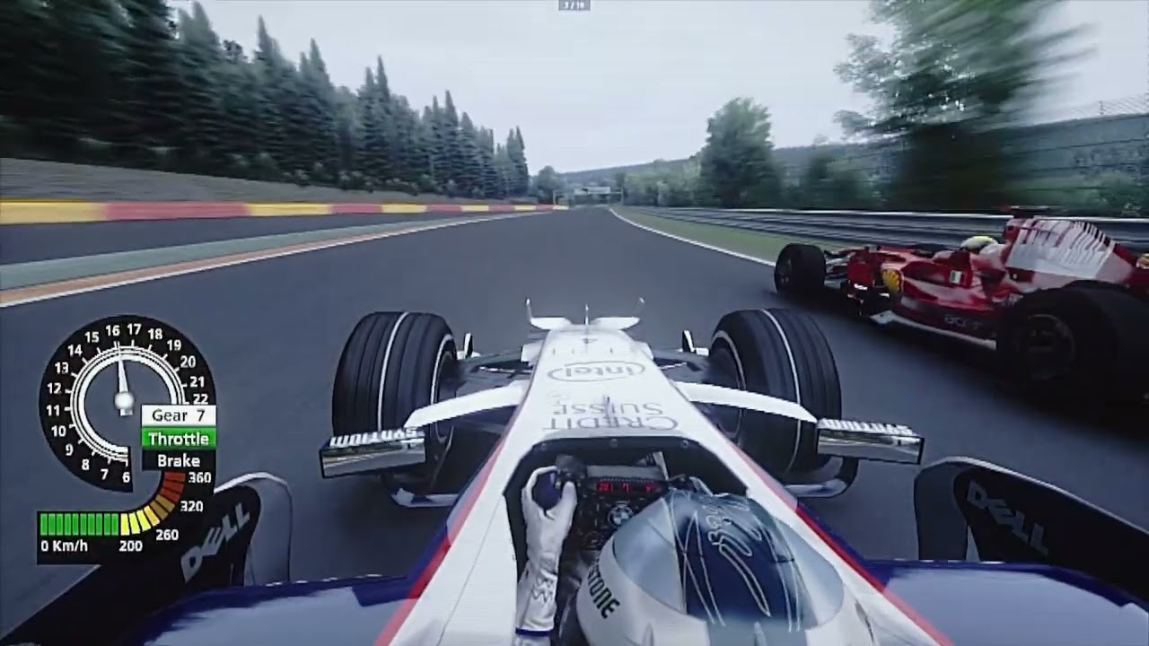 Kubica and Massa fighting it out at Spa! | F1 | 2008 | Spa | #assettocorsa