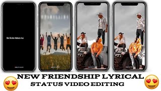 New friendship status video editing alight motion.  New trending lyrics status video screenshot 4