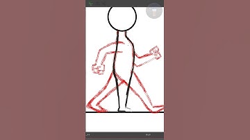 walk cycle animation #animation #art #walkcycle #drawing #shorts #sketch