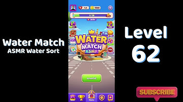 Water Match Level 62 Walkthrough 💧🎮 | Water Match ASMR Water Sort | Solutionguruji