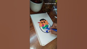 ShinChan Drawing🌼 UNTOUCHED ARTS!! #trending #art #drawing #video #viral #tiktok #shinchan #shorts