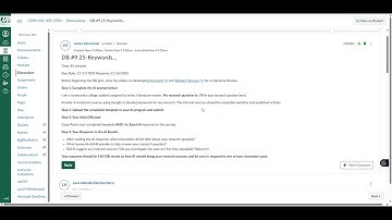 Com 101 Week 9 Screencast Video