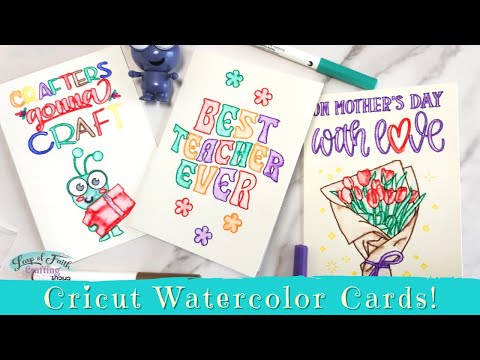 How to Use Cricut Watercolor Markers and Cards! - Leap of Faith Crafting