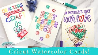 Everything You Need To Know About the New Cricut Watercolor Cards