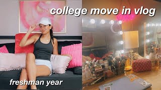 COLLEGE MOVE IN VLOG | freshman year dorm