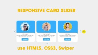 How to use swiper with alternative html ,use HTML5, CSS3, Swiper