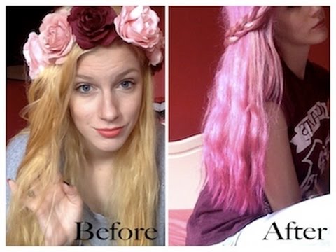 Fashion Beauty Lifestyle Tutorial From Blonde To Pastel Pink