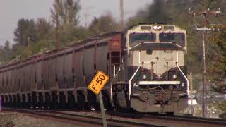 (BNSF 9823) Grain train #141 + (BNSF 6417) 1 Man Show #10