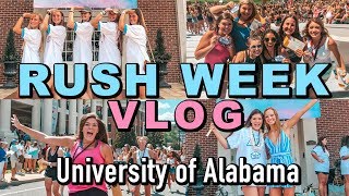 RUSH WEEK VLOG | University of Alabama | OUTFITS & BID DAY