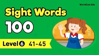 Sight Words 100 Level.6 Lesson 09 41.Youre - 45.Save Easy English And Vocabulary