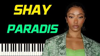 SHAY - PARADIS FEAT. SCH | PIANO TUTORIEL