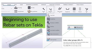 Tekla Structures Rebar Sets for Beginners | Live Experiment & Tutorial