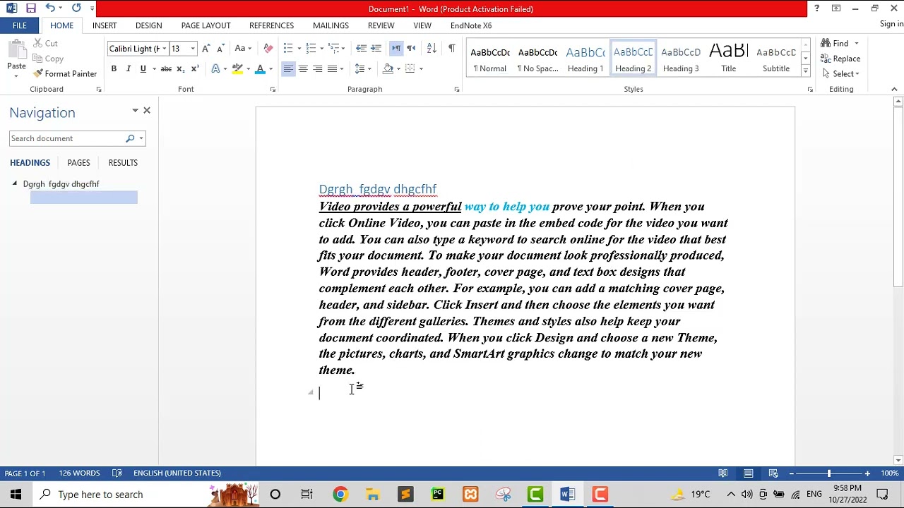 How to apply different type of styling to a paragraph in MS Word - YouTube