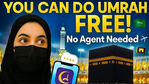 You Can Do UMRAH FREE! No Agent Needed ✈️🕋 | Step by Step Guide Through Nusuk App