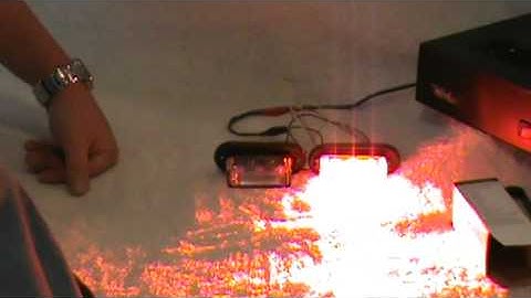 Ultra Bright Triple Linear LED Two Alternating Light heads Demo from VASLights.com - RED - RED