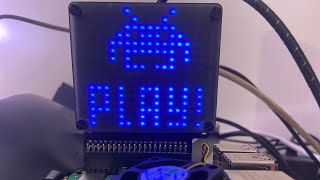 Space invaders in python for unicorn hat hd on raspberry pi5