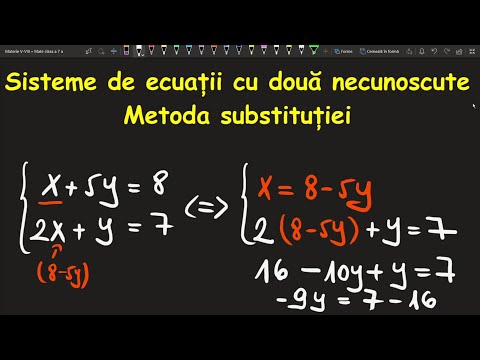 Video: Cum Se Rezolvă Un Sistem De Ecuații Pentru Clasa A 7-a