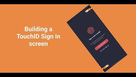 Xcode 13 UIKIt tutorial TouchID Signup Screen