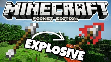 EXPLOSIVE ARROWS MOD 0.15.4!!! - MCPE Arrow Mod - Minecraft PE (Pocket Edition)