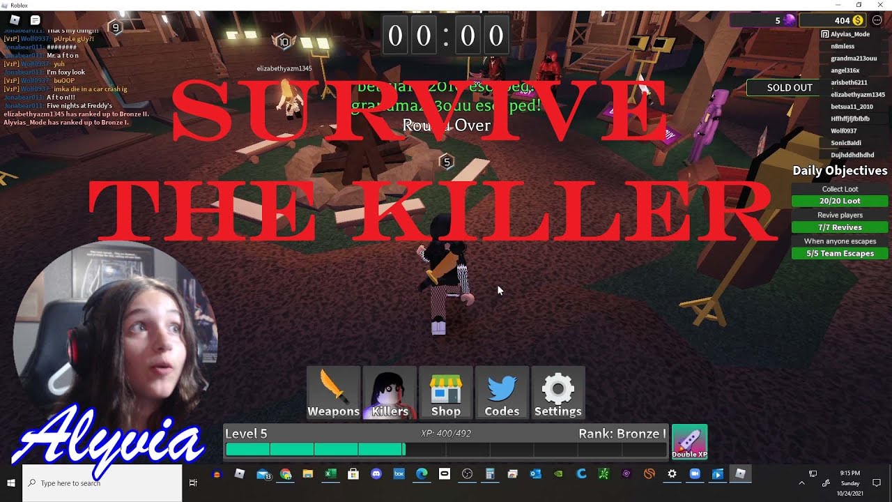 Nat and I are trying to Survive The Killer! - YouTube