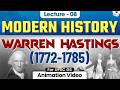 Modern History for UPSC Prelims 2026 | Warren Hastings (1772-1785) | Lec 08 | StudyIQ IAS