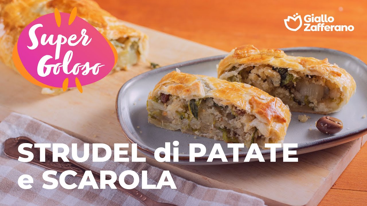 Strudel Salato di Patate e Scarola con Uvetta e Pinoli