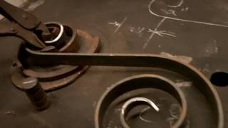 Blacksmith running the torsionator