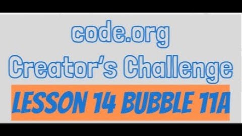 code.org Lesson 14: Creator