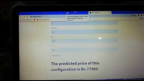 Laptop price prediction -Ml model using python