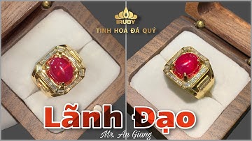 Nhẫn ruby huyết kính mẫu Chủ Tịch hot nhất IRUBY.VN