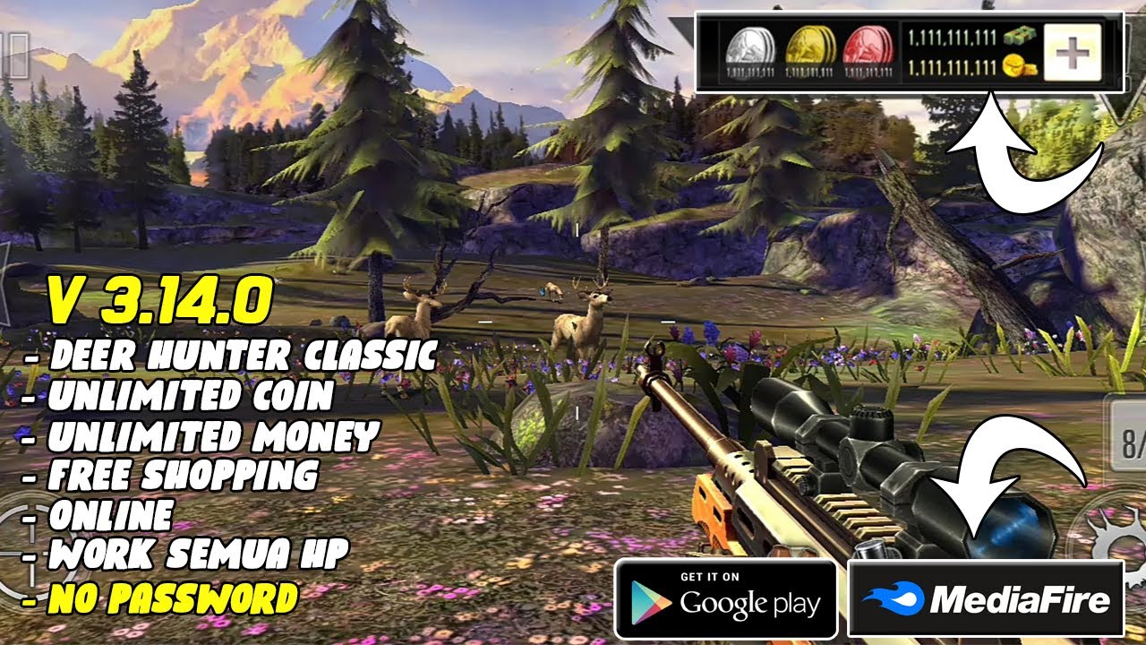 DEER HUNTER CLASSIC MOD APK V 3.14.0 Unlimited eagles, coin
