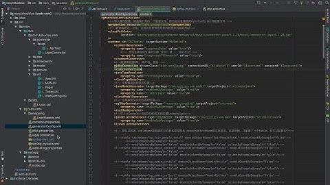 java开发SSM框架利用工具反向生成实体类