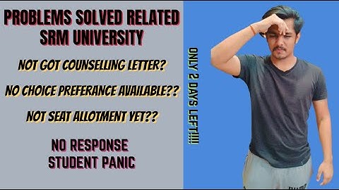 PROBLEMS AFTER SRMJEE2021 | SRM UNIVERSITY | COMPLETE SOLUTION | BY SIDDHARTH DAGA(SRM KTR STUDENT)