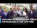 FULL PRESSER: UAP Whistleblower David Grusch &amp; Lawmakers Demand Release of UAP &amp; UFO Records | AC1N