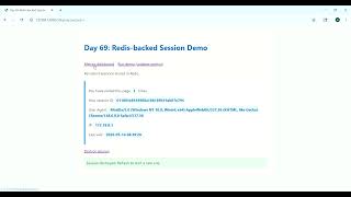 Day 69: Session Scaling — Redis-backed Persistent Sessions