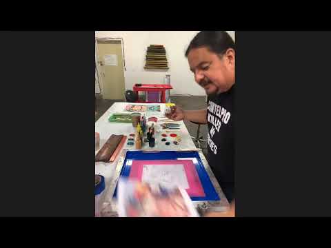 Advanced Virtual Monoprint Workshop With Teaching Artist Dewey Tafoya