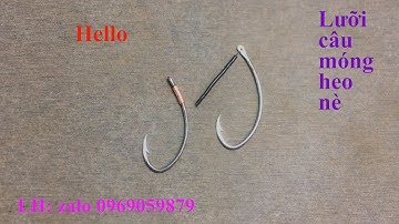 lưỡi câu móng heo làm thừ thép carbon C70