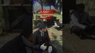 Drunk Arthur Antagonizes Lenny | RDR2 #arthurmorgan #rdr2 #shorts #lennysummers #gaming