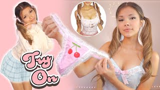 HUGE TRY ON HAUL ➷Online Shopping: high heels, pantyhose, crop tops, mini skirt ⋆ Holly Cerise