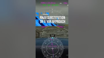 RNAV substitution on a VOR approach. #aviation #pilot #ifr #instrumentflying #learntofly #airplane