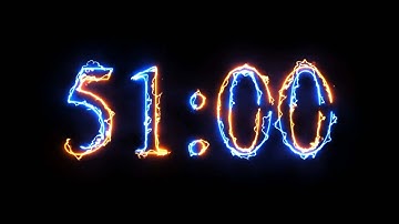 51 Minute Timer - 3060 seconds Timer - Clean & Simple [ELECTRIC]